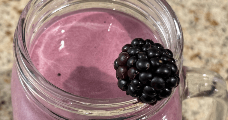 Black Cherry and Blackberry Smoothie