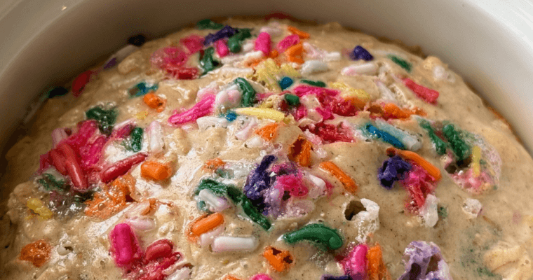 Funfetti Vanilla Protein Baked Oats