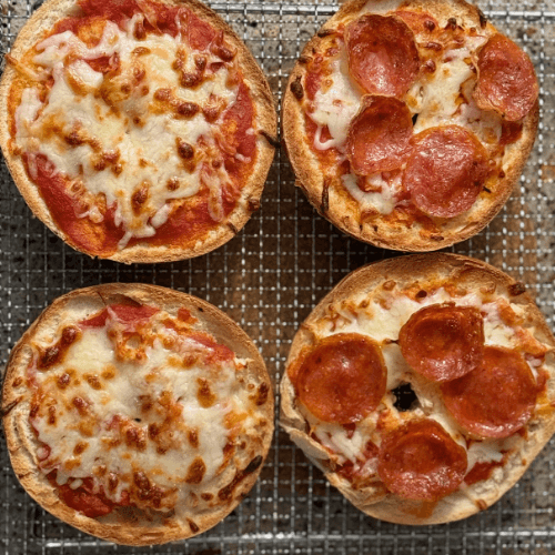 Air Fryer Pizza Bagels Recipe