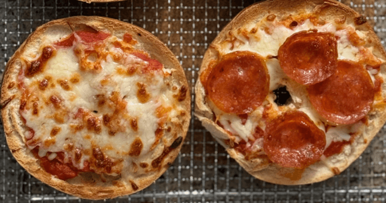 Air Fryer Pizza Bagels