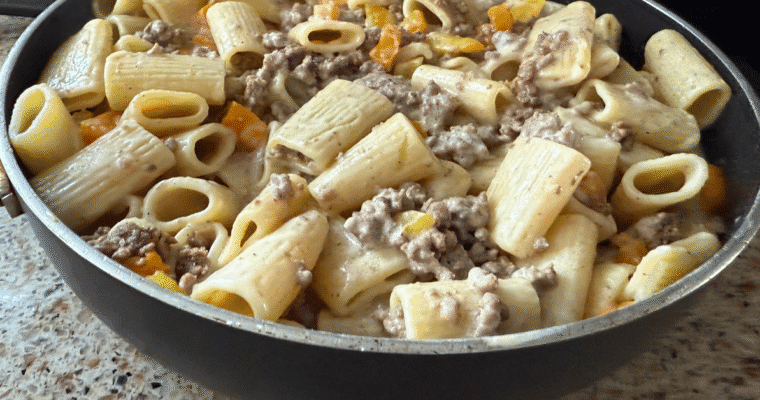 Philly Cheesesteak Pasta