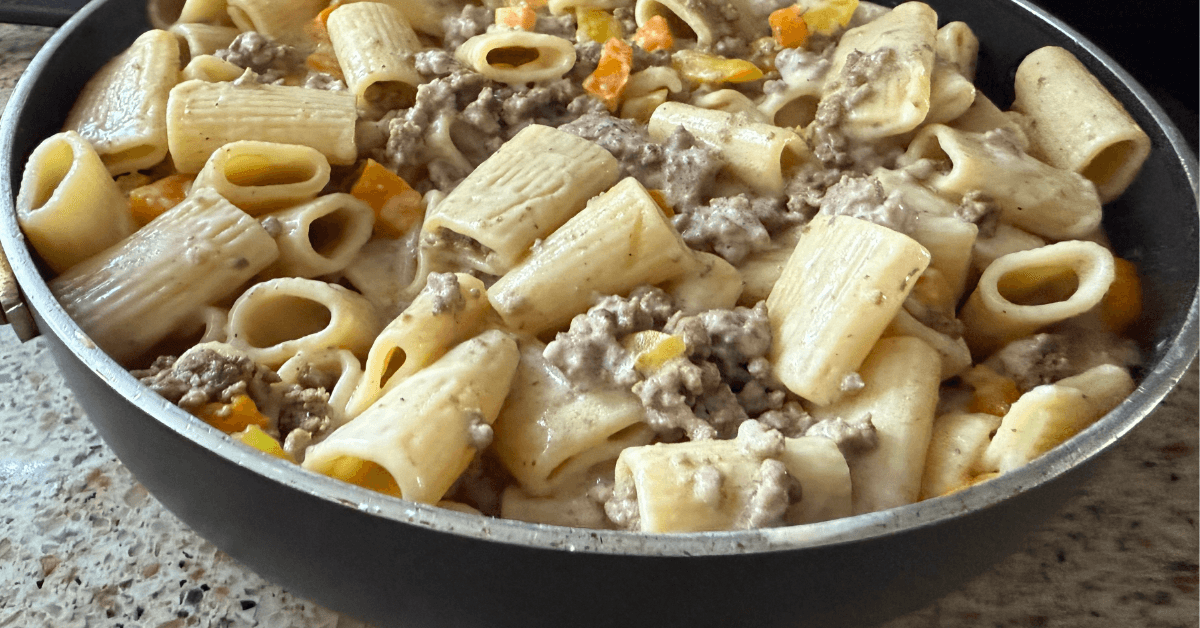 Philly Cheesesteak Pasta