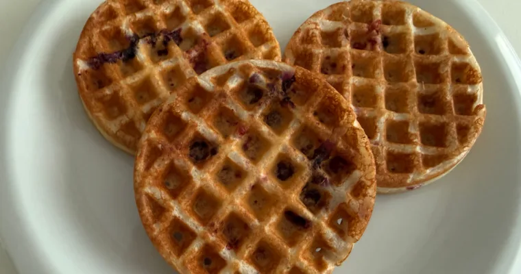 Mixed Berry Protein Waffles