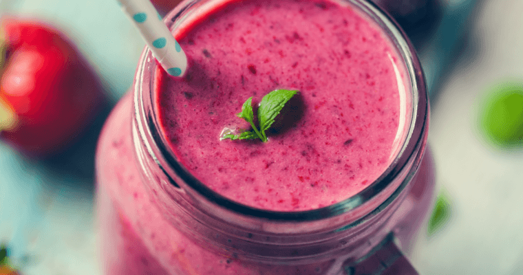 Vanilla Berry Protein Smoothie