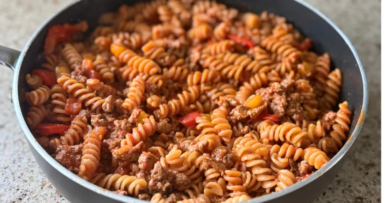 Ground Turkey Red Lentil Pasta