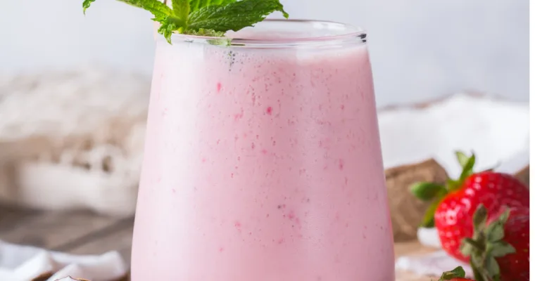 Strawberry Coconut Protein Smoothie
