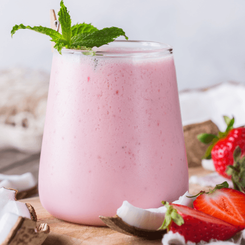 Strawberry Coconut Protein Smoothie Recipe