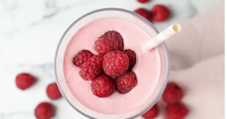 Raspberry Lemonade Protein Smoothie