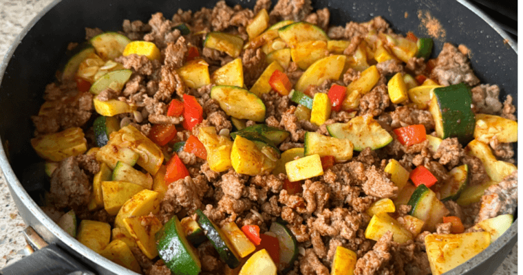 Ground Turkey Vegetable Skillet