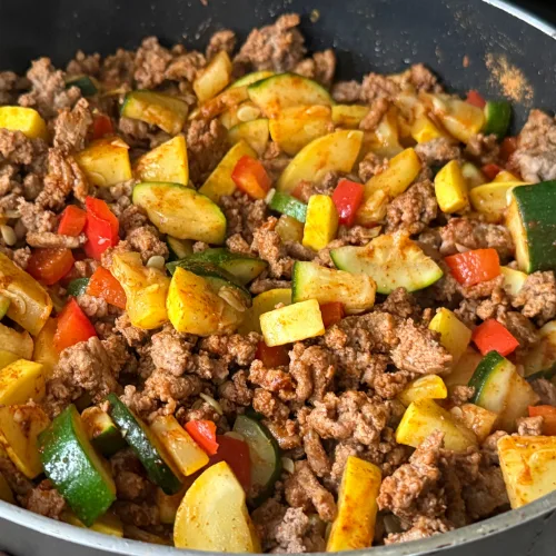 Ground Turkey Vegetable Skillet Recipe