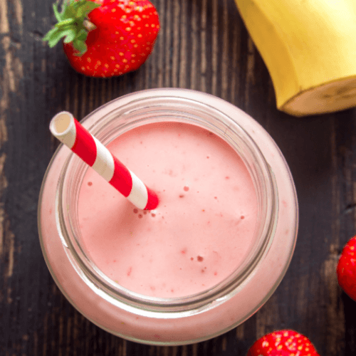 Strawberry Banana Protein Smoothie recipe