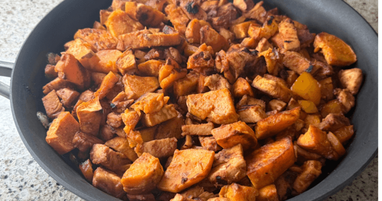 BBQ Chicken Sweet Potato Skillet