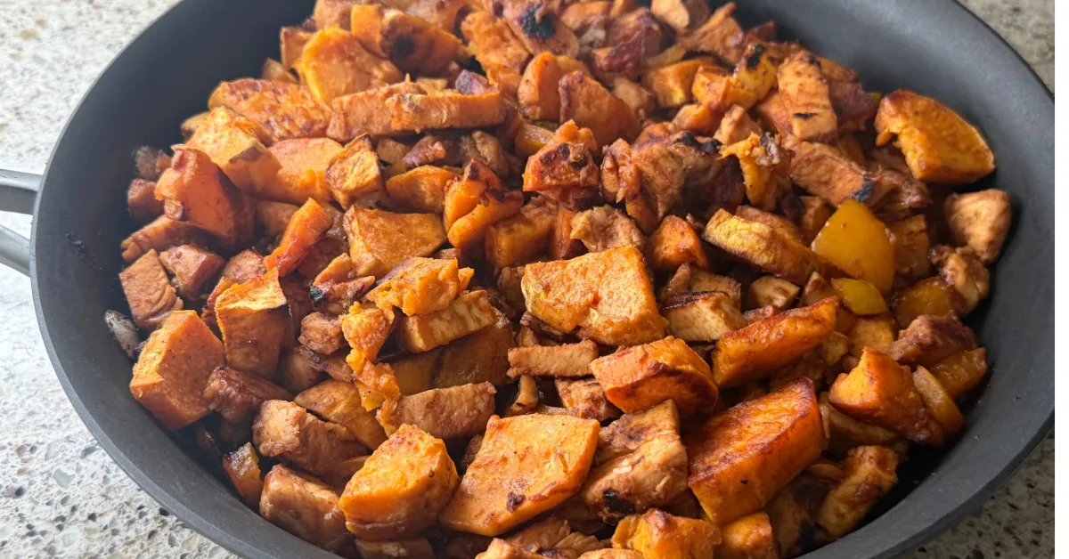 BBQ Chicken Sweet Potato Skillet
