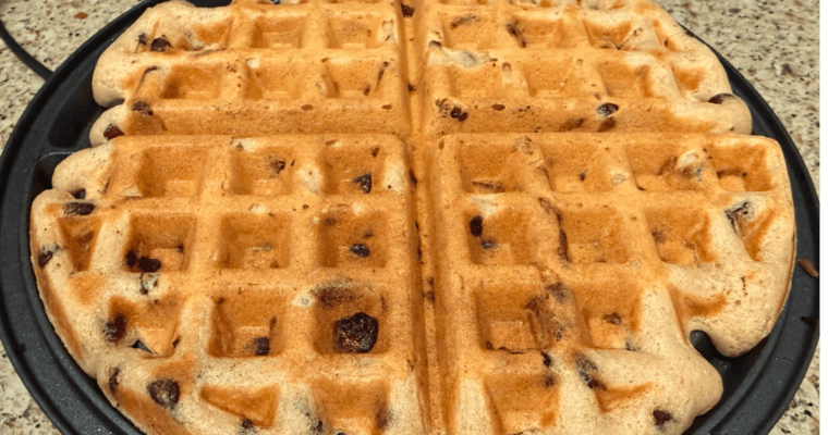 Cherry Chocolate Protein Waffles