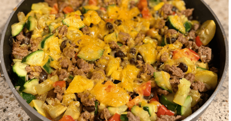 Ground Turkey Taco Veggie Skillet