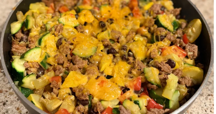 Ground Turkey Taco Veggie Skillet