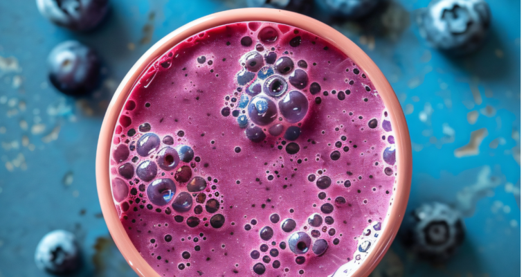 Lemon Blueberry Protein Smoothie
